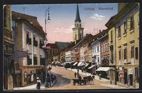 AK Villach, Ansicht vom Hauptplatz