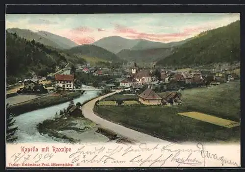 AK Neuberg an der Mürz, Kapelln mit Raxalpe