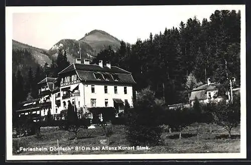 AK Aflenz /Stmk., Hotel Ferienheim Dörflach