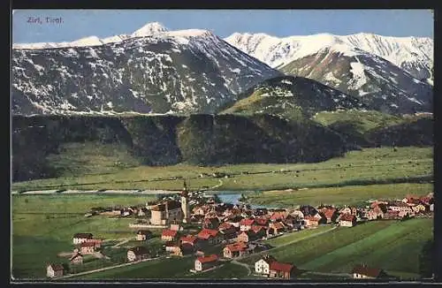 AK Zirl / Tirol, Ortsansicht mit Kirche