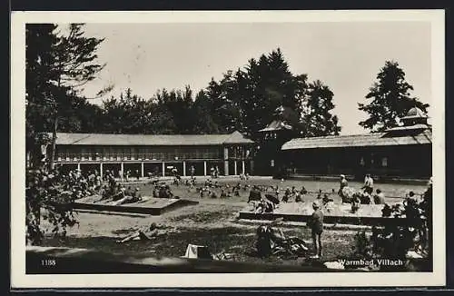 AK Villach, Blick auf das Warmbad