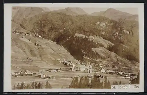 AK St. Jakob i. Def., Ortsansicht aus der Ferne