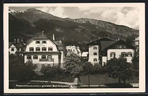 AK Bad-Hofgastein, Angestelltenversicherungsanstalt mit Bergen, Ortswerbung