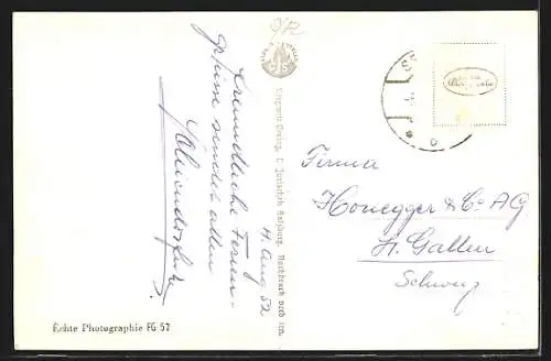 AK Seeham am Mattsee, Ortsansicht von Anhöhe