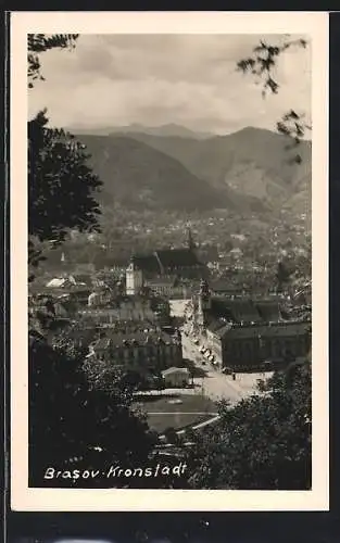 AK Brasov, Strassenpartie aus der Vogelschau