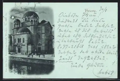 Mondschein-AK Trieste, Chiesa grecco-illirica