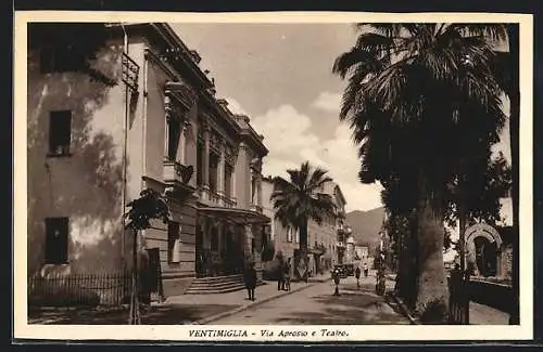 AK Ventimiglia, Via Aprosio e Teatro