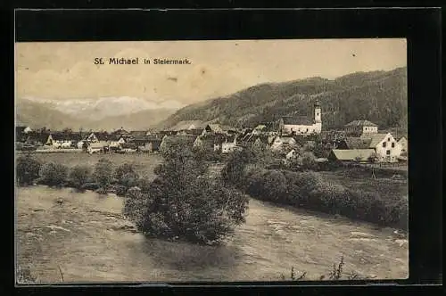 AK St. Michael in Steiermark, Ortsansicht mit Kirche