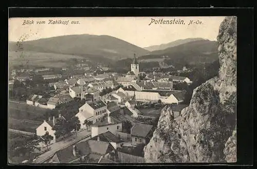AK Pottenstein, Blick vom Kahlkopf
