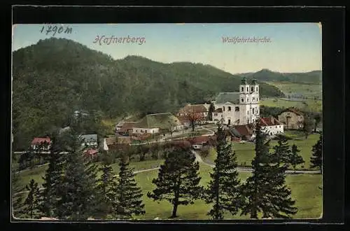 AK Hafnerberg, Blick zur Wallfahrtskirche