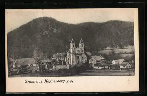AK Hafnerberg /N.-Oe., Blick auf die Kirche