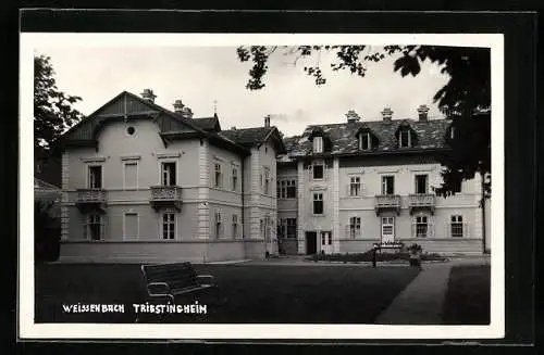 AK Weissenbach an der Triesting, Triestingheim mit Gartenpartie