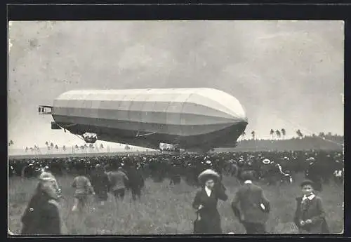 AK Düsseldorf, Landung des Zeppelin III.