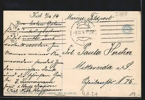 AK SMS Braunschweig im Wasser