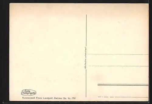 AK Reichenbach, Luftschiff LZ 127 Graf Zeppelin vor der Landung