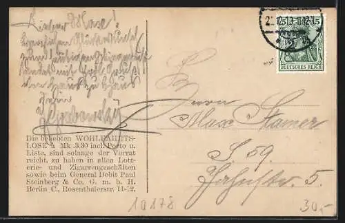 AK Berlin, Zeppelin Luftschiff fliegt über die Stadt, Graf von Zeppelin