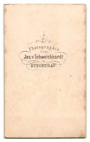 Fotografie Jos. v. Schweickhardt, Stockerau, Junge hübsche Dame mit Kreuzkette
