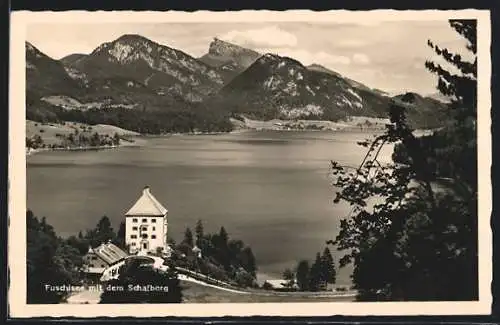 AK Fuschl am See, Fuschlsee mit dem Schafberg