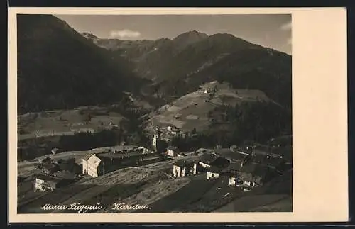 AK Maria Luggau /Kärnten, Ortsansicht von oben
