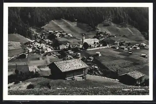 AK Luggau i. Lesachtale, Gesamtansicht aus der Vogelschau