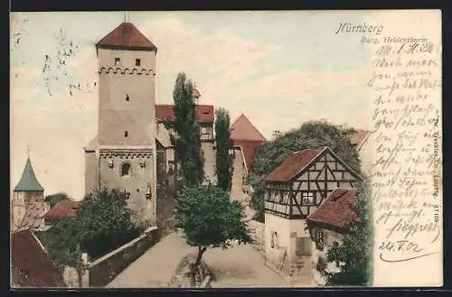 AK Nürnberg, Burg mit Heidenthurm