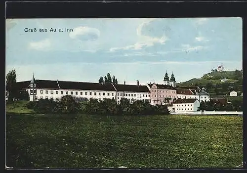 AK Au / Inn, Ansicht Klosteranlage
