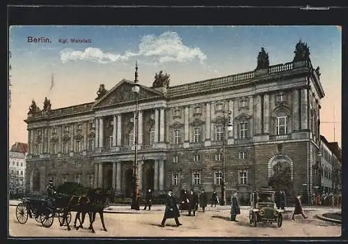 AK Berlin, am Kgl. Marstall