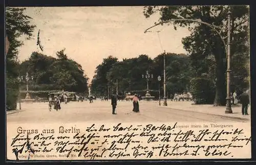 AK Berlin, Grosser Stern im Tiergarten