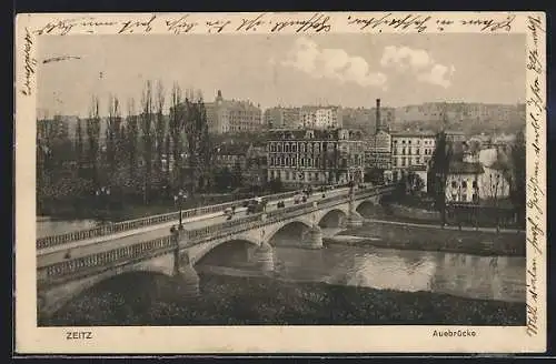 AK Zeitz, Flusspartie an der Auebrücke