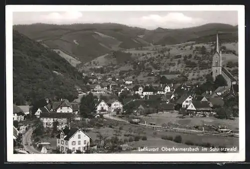 AK Oberharmersbach im Schwarzweld, Teilansicht mit Kirche