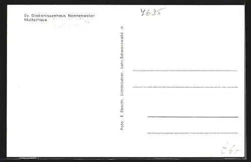 AK Nonnenweier, Mutterhaus des Ev. Diakonissenhauses