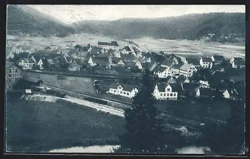 AK Immendingen, Ortsansicht mit Blick vom Donauufer