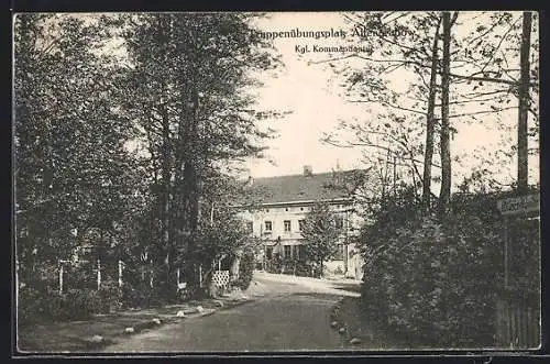AK Altengrabow, Truppenübungsplatz, Königliche Kommandantur