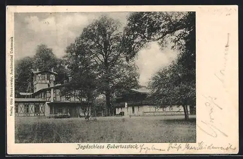 AK Joachimsthal, Jagdschloss Hubertusstock