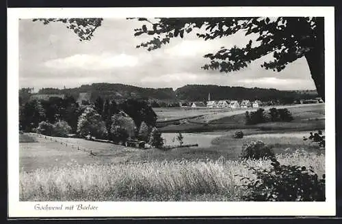 AK Gschwend / Württ., Panorama mit Badsee
