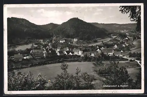 AK Altoberndorf, Gesamtansicht vom Wald aus