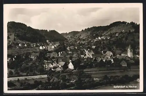 AK Epfendorf a. Neckar, Teilansicht mit Kirche