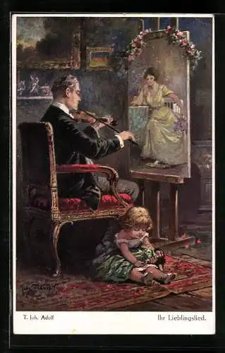 Künstler-AK Adolf (Jodolfi): Ihr Lieblingslied