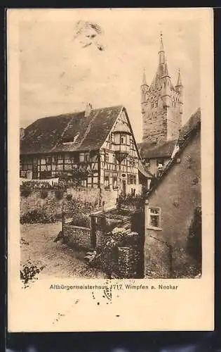 AK Bad Wimpfen, Altbürgermeisterhaus 1717