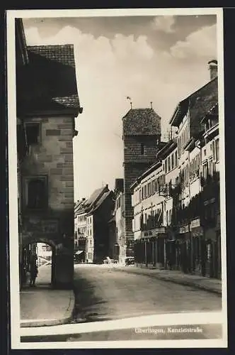 AK Überlingen / Bodensee, Blick in die Kanzlerstrasse