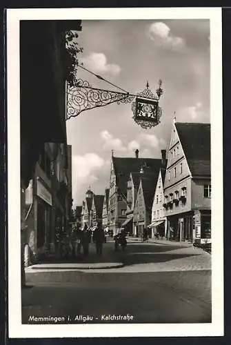 AK Memmingen, Kalchstrasse mit Geschäften