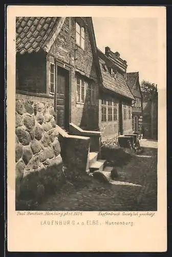 AK Lauenburg a. d. Elbe, Hunnenburg, Vorderansicht