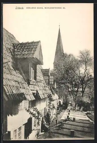 AK Lübeck, Derliens Gang, Mühlenstrasse 43
