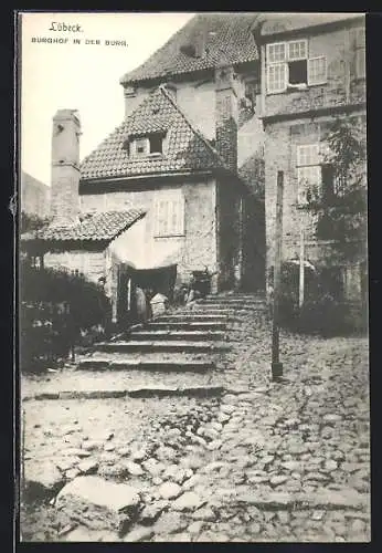 AK Lübeck, Burghof in der Burg