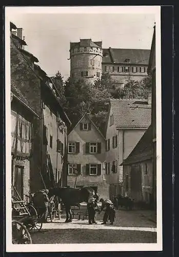 AK Tübingen, Salzstadelgasse in der Alt-Stadt