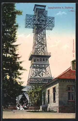 AK Stolberg /Harz, Gasthaus Josefshöhe auf dem Auerberg