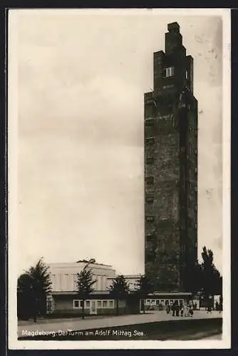 AK Magdeburg, Turm am Adolf Mittag See