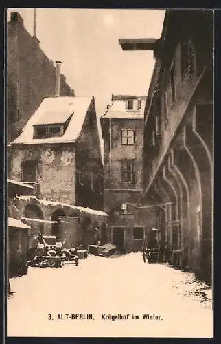 AK Alt-Berlin, Krögelhof im Winter