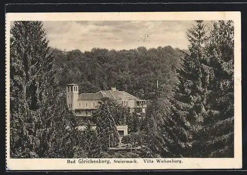 AK Bad Gleichenberg /Steiermark, Villa Wickenburg im Wald