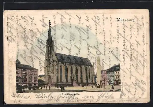 AK Würzburg, Blick auf die Marienkapelle